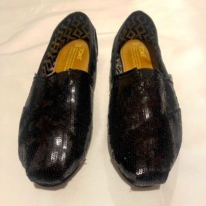 Tom’s Black Sequin Shoes